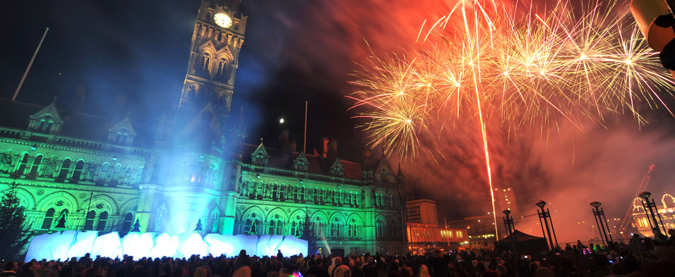 Bradford city centre display