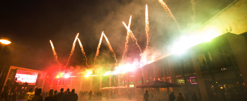 Town centre firework display